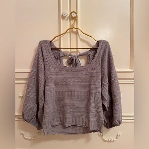 Saltwater Luxe gray knit top in size XL